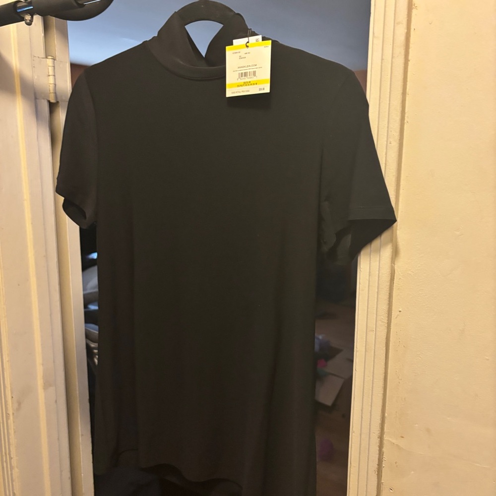 Anne Klein Black Short Sleeve Tee